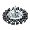 Lessmann Knot Wheel Brush 75mm x 0.50 Steel Wire