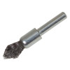 Lessmann Pointed End Brush with Shank 12/60 x 20mm 0.30 Steel Wire
