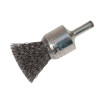 Lessmann End Brush with Shank 23/22 x 25mm 0.30 Steel Wire