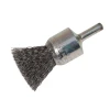 Lessmann End Brush with Shank 23/22 x 25mm 0.30 Steel Wire