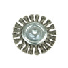 Lessmann Knot Wheel Brush 115x14mm 22.2 Stainless Steel Wire