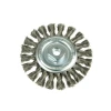 Lessmann Knot Wheel Brush 115x14mm 22.2 Stainless Steel Wire
