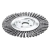 Lessmann Pipeline Brush 40 Knots 125 x 22.2mm Bore Steel Wire
