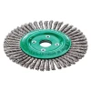 Lessmann Pipeline Brush 40 Knots 125 x 22.2mm Bore Stainless Steel Wire