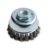 Lessmann Knot Cup Brush 65 M14 x 0.50 Steel Wire