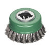 Lessmann X-Lock Stainless Steel Knot Cup Brush 85mm Non Spark