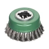 Lessmann X-Lock Stainless Steel Knot Cup Brush 85mm Non Spark