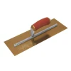 MPB13GSD Pre Worn Plasterers Trowel Gold Stainless Steel 13 x 5in