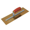 Marshalltown MPB145GSD Pre-Worn Plasterers Trowel Gold Stainless Steel 14 x 5in