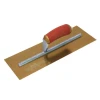 Marshalltown MPB165GSD Pre-Worn Plasterers Trowel Gold Stainless Steel 16 x 5in