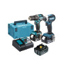 Makita DLX2460T3J Brushless Twin Pack 18V 3 x 5.0Ah Li-ion