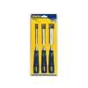 Irwin Marples M444 Bevel Edge Chisel Blue Chip Handle Set 3: 12, 18 & 25mm