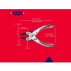 Maun Snipe Nose Pliers Serrated Jaw 125mm (5in)