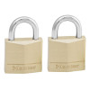 Masterlock Solid Brass 30mm Padlock 4 Pin - Keyed Alike x 2