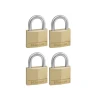 Masterlock Solid Brass 40mm Padlock 4 Pin - Keyed Alike x 4