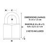 Masterlock Solid Brass 40mm Padlock 4 Pin