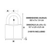 Masterlock Solid Brass 50mm Padlock 5 Pin