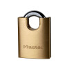 Masterlock Solid Brass 50mm Padlock 5 Pin Shrouded Shackle