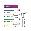 Twin Wire Bungee Organiser Pack of 10