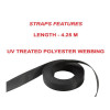 Masterlock Ratchet Tie Down with S Hooks 4.25m
