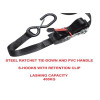 Masterlock Ratchet Tie Down with S Hooks 4.25m