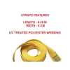 Masterlock Ratchet Tie Down + J Hooks 8.25m