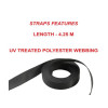 Masterlock Ratchet Tie Down with S Hooks 4.25m  (Pack of 2)