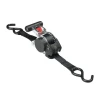 Masterlock Retractable Ratchet Tie Down + S Hook 3m (Pack of 2)