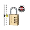 Masterlock Brass Finish 40mm 4 Digit Combination Padlock