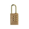 Masterlock Brass Finish 20mm 3 Digit Combination Padlock