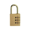 Masterlock Brass Finish 30mm 3 Digit Combination Padlock