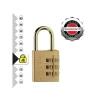 Masterlock Brass Finish 30mm 3 Digit Combination Padlock