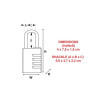 Masterlock Black 40mm 4 Digit Combination Padlock