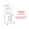 Masterlock Aluminium 40mm 4 Digit Combination Padlock