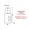 Masterlock Aluminium 40mm 4 Digit Combination Padlock
