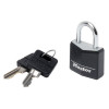 Masterlock Aluminium Black Vinyl Cover 30mm Padlock 4 Pin