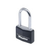 Masterlock Aluminium Black Vinyl Cover 40mm Padlock 4 Pin - 38mm Shackle