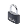 Masterlock Aluminium Black Vinyl Cover 50mm Padlock 4 Pin
