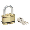 Masterlock Excell Brass Finish 64mm Padlock 5 Pin