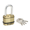 Masterlock Excell Brass Finish 45mm Padlock 4 Pin - 38mm Shackle