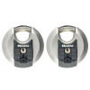 Masterlock Excell Stainless Steel Discus 70mm Padlock Keyed Alike x 2