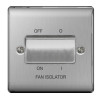 Nexus Metal Brushed Steel 3Pole Fan Isolator