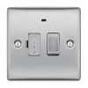 Nexus Metal Brushed Steel 13A Fused Connection Unit Switched w/ Indicator