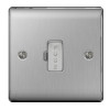 Nexus Metal Brushed Steel 13A Fused Connection Unit Unswitched