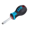 OX Pro Slotted Flared Screwdriver Stubby 6.5x38mm
