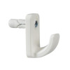 Plasplugs HW 124 Single Hollow Door Hook (1) White