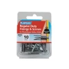 Plasplugs Regular-Duty Fixings & Screws Pack of 10