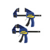Quick-Changeâ„¢ Medium-Duty Bar Clamp 150mm (6in) Twin Pack