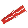 Rawlplug Red Uno Plugs 6mm x 28mm Pack of 1000