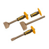 Roughneck Bolster & Chisel Set with Non-Slip Guards, 3 Piece